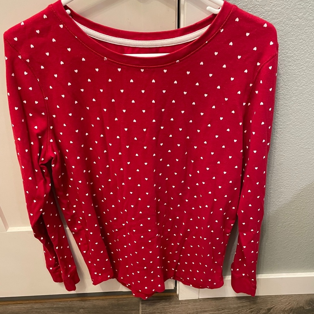 Ted and white heart long sleeve shirt